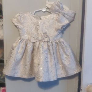Childrens place girl dress and bow